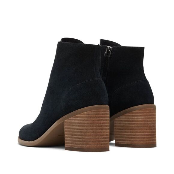 TOMS Evelyn Heeled Black Suede Boot Size 6.5 - Picture 12 of 12